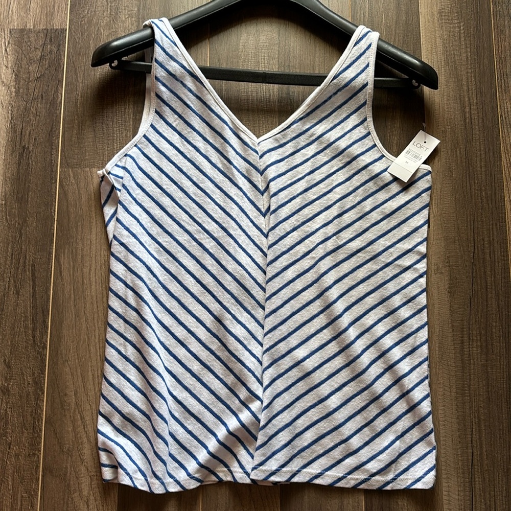 Loft Glitter Stripe Tank